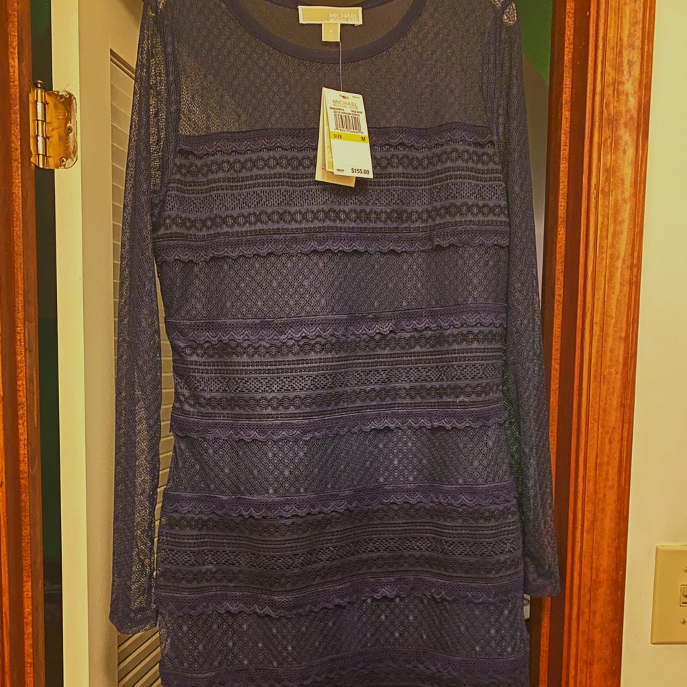 NEW! Navy Michael Kors Lace Dress